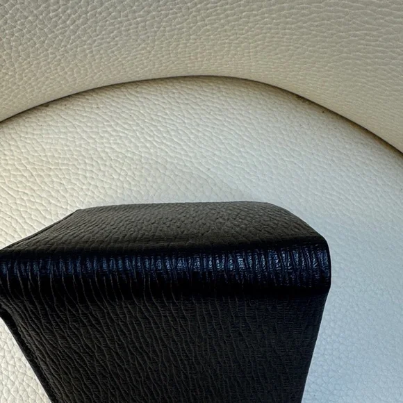 Salvatore Ferragamo Revival Bi-fold Black Textured Wallet